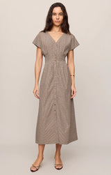 Sanna Gingham Midi Dress