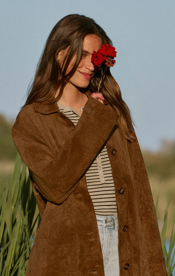 Decker Faux Suede Coat