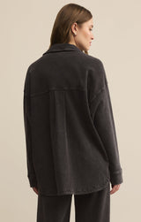 All Day Knit Denim Jacket-Black F25