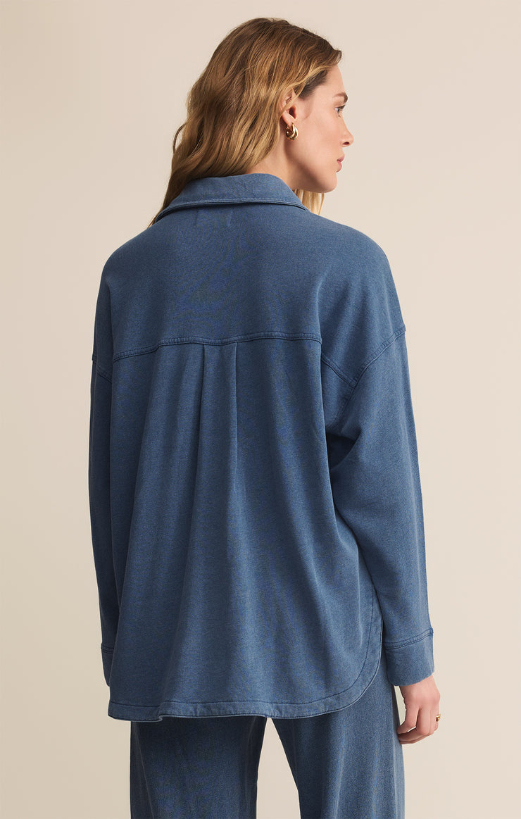 All Day Knit Denim Jacket-Indigo F25