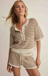 Lyla Striped Sweater Short