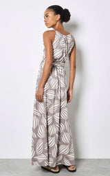 Shell Print Maxi Dress