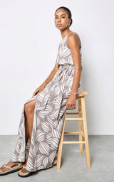 Shell Print Maxi Dress