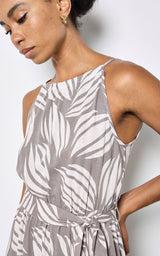 Shell Print Maxi Dress