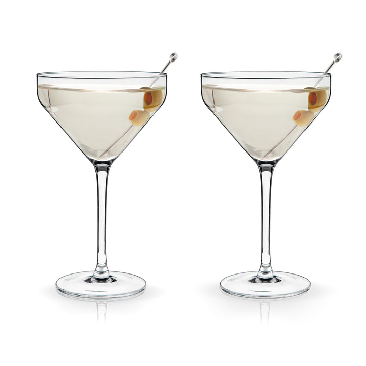 Angled Martini Glass