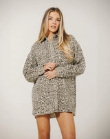 Shania Jacket-Washed Leopard