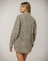 Shania Jacket-Washed Leopard
