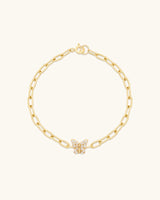 Pave Butterfly Bracelet