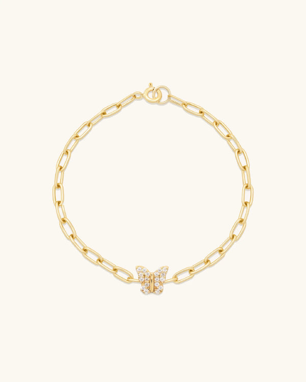 Pave Butterfly Bracelet