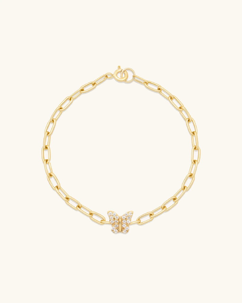 Pave Butterfly Bracelet