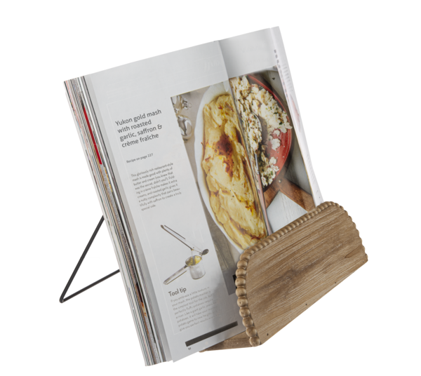 Beaded Wood Cookbook Holder
