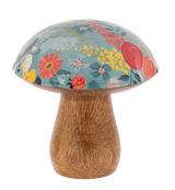 Wooden Floral Mushroom