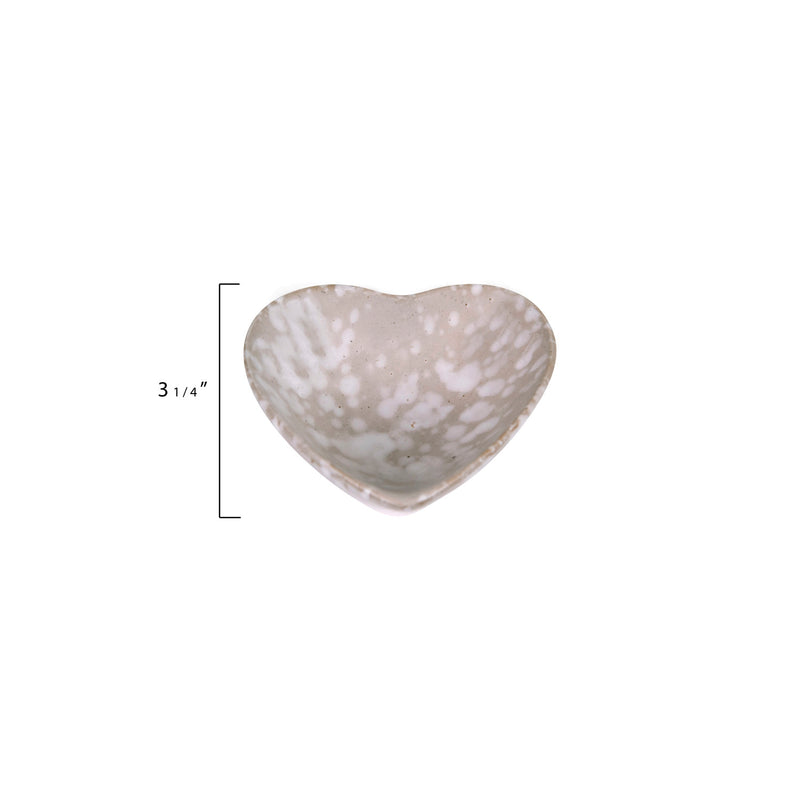 Antique White Heart Dish