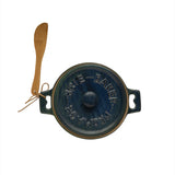 Blue Stoneware Brie Baker