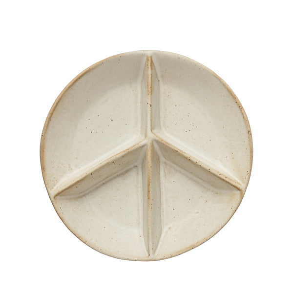 Divided Peace Sign Dish