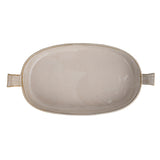 White Stoneware Baker