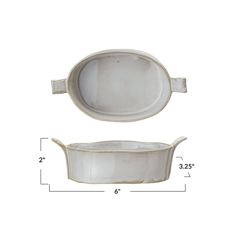 Mini Oval Stoneware Baker