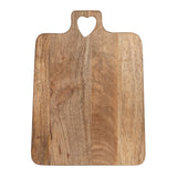 Mango Wood Cutting Board W/Heart