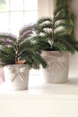 Stoneware Bow Pot