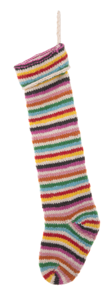 Colorful Knit Stocking