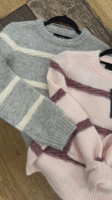 Zada Braided Stripe Pullover