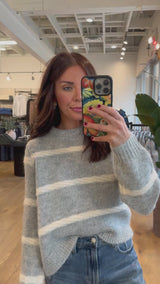 Zada Braided Stripe Pullover