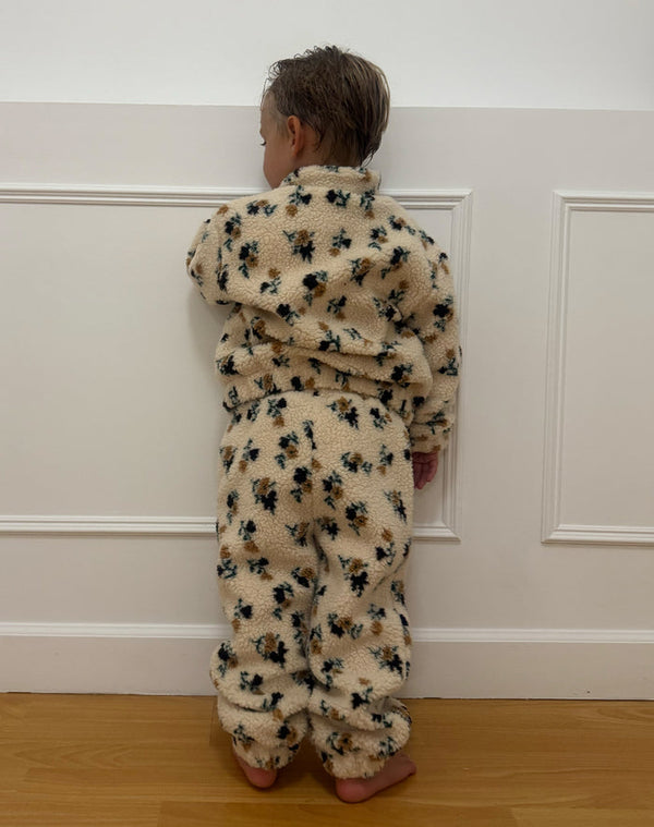 Kids Floral Sherpa