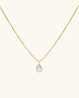 Sofia Slice Necklace-Moonstone