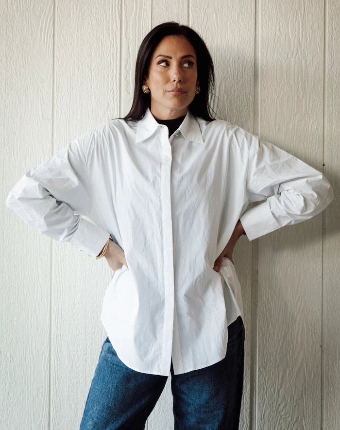 Bow Poplin Shirt