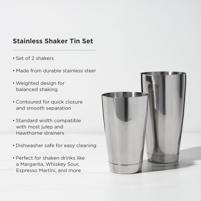 Stainless Steel Boston Shaker