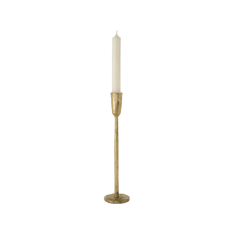 Luna Forged Candlestick-Gold