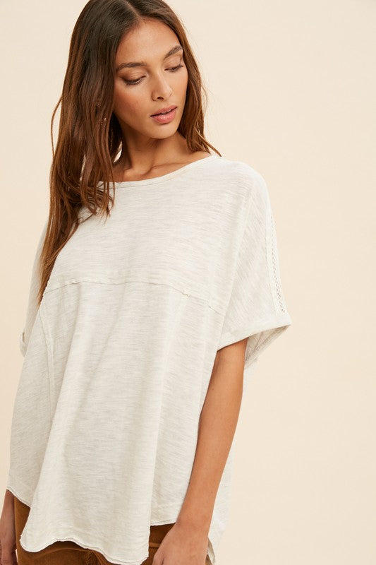 Garment Washed Tee-Plus Size