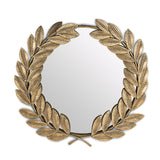 Round Laurel Leaf Mirror
