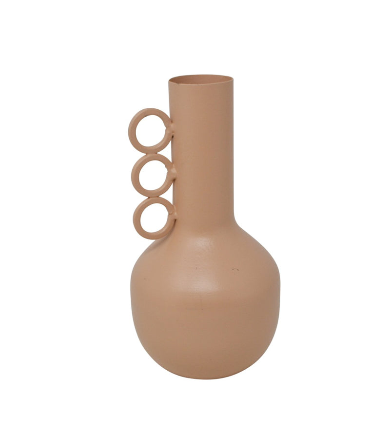 Metal Vase W/3 Handles