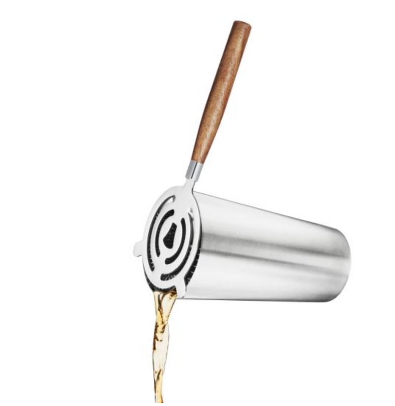 Cocktail Strainer W/Acacia Handle