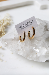 Blakely Hexagon Earrings